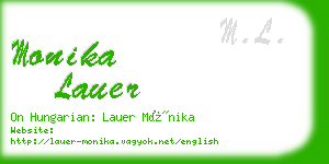 monika lauer business card